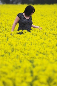 picking flowers